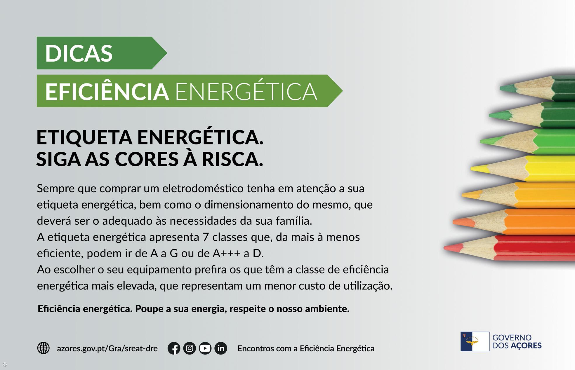 ETIQUETA ENERGÉTICA. SIGA AS CORES À RISCA. – Imagem 1