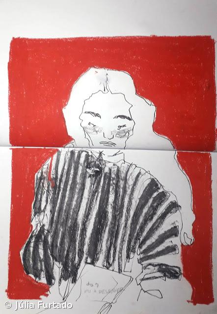 #dia 7 Eu a desenhar ao espelho  – Imagem 1