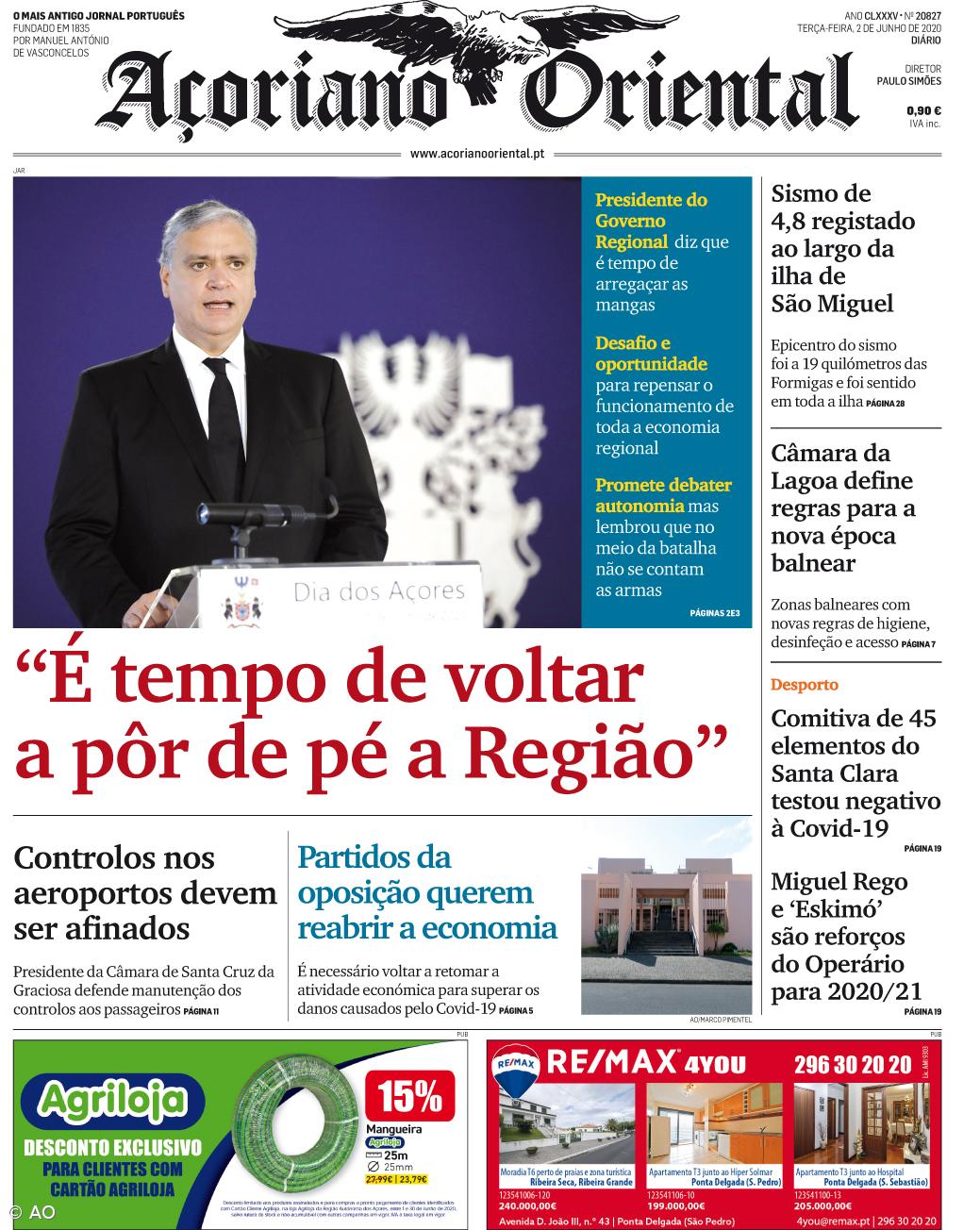 "É tempo de voltar a pôr de pé a Região" – Imagem 1