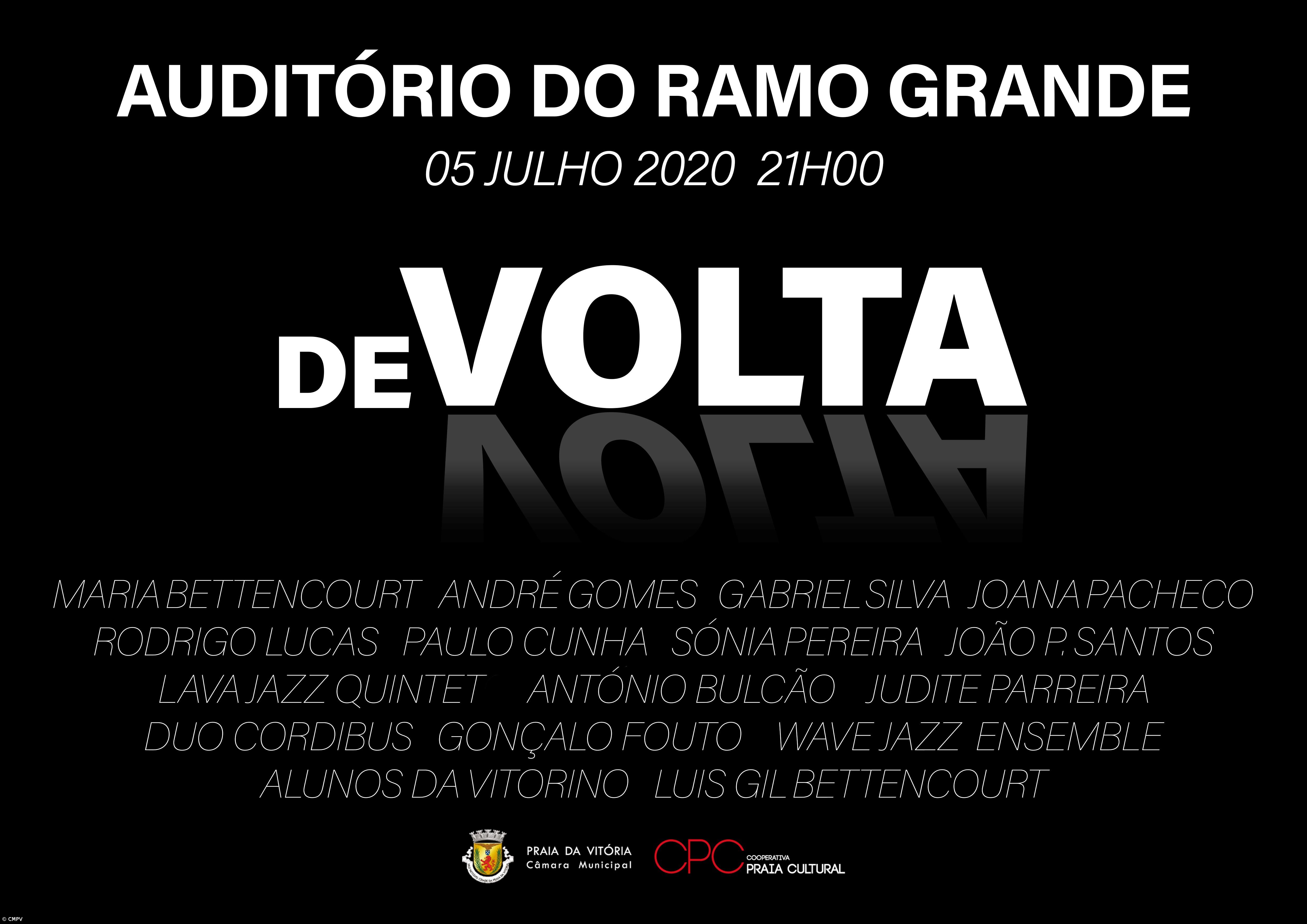 "De Volta” marca o regresso dos espetáculos ao Auditório do Ramo Grande – Imagem 1