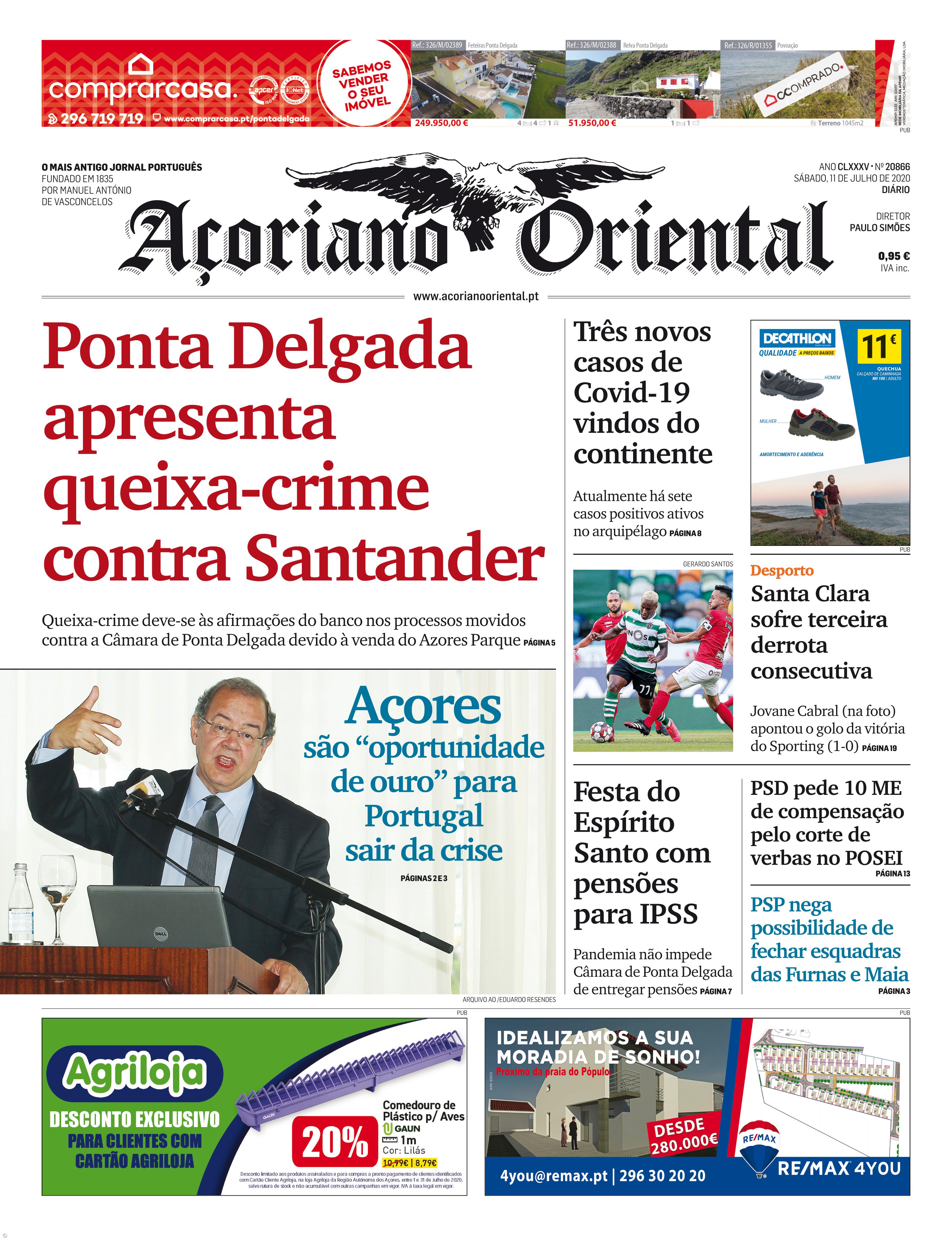 Ponta Delgada apresenta queixa-crime contra Santander – Imagem 1