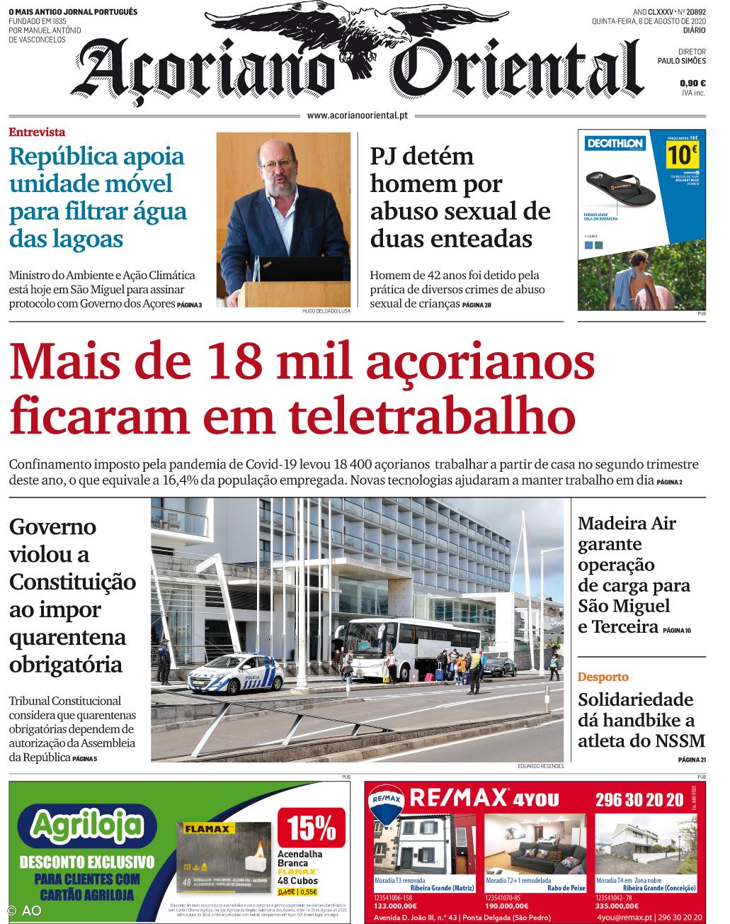 Mais de 18 mil açorianos ficaram em teletrabalho – Imagem 1