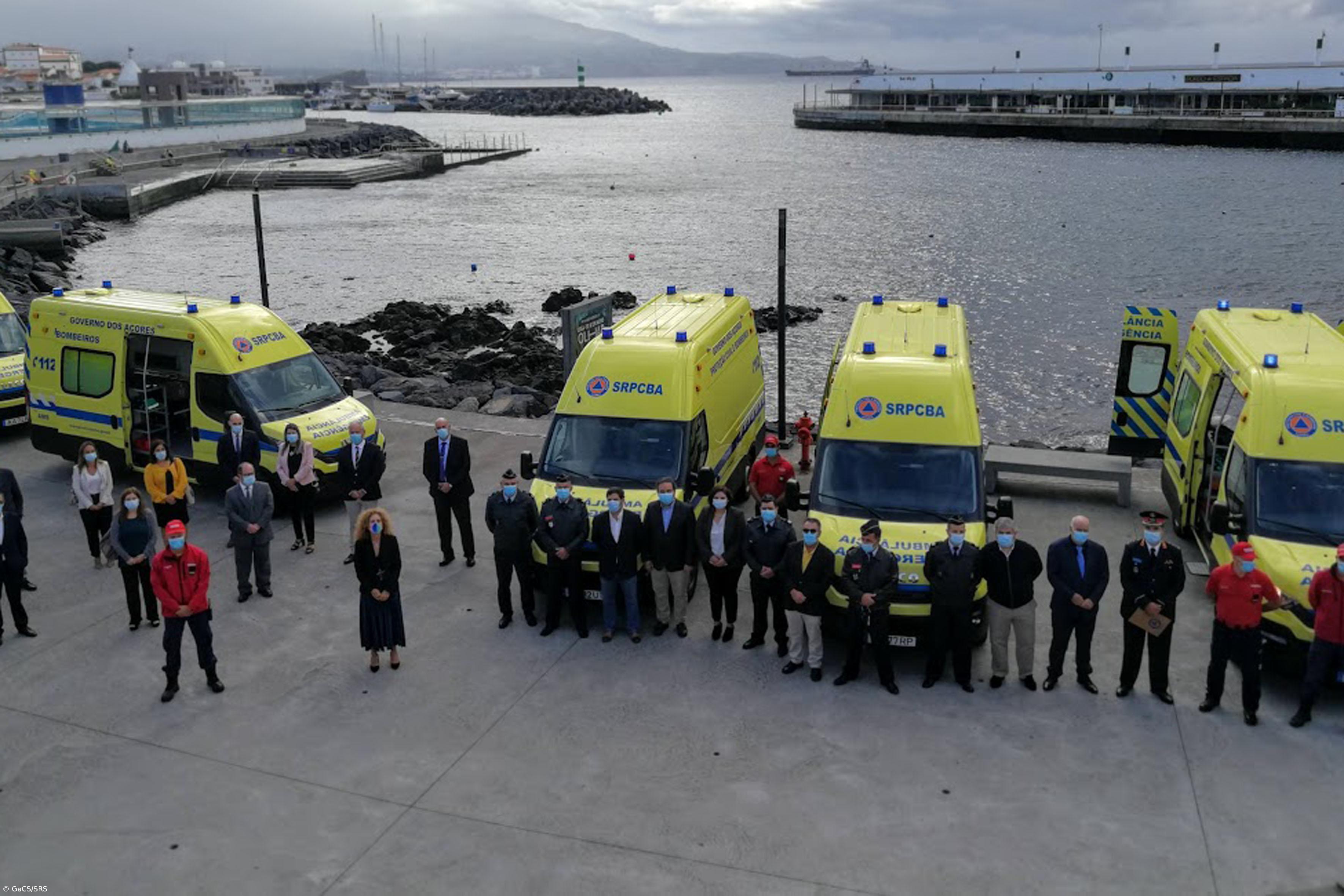 Entregues sete ambulâncias aos bombeiros de São Miguel  – Imagem 1