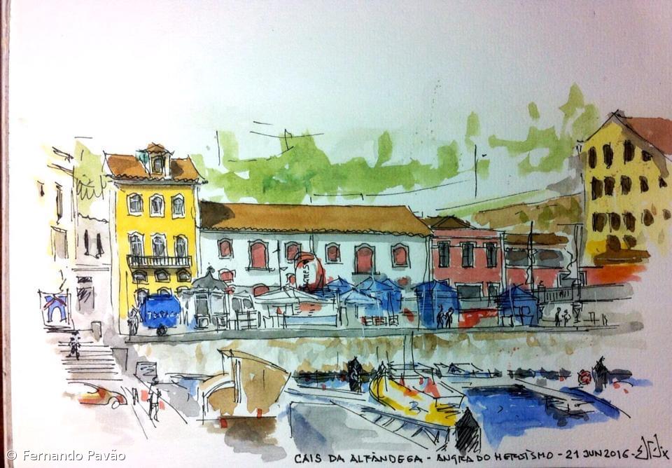 Emanuel Félix: Filho das letras e um dos pais do Urban Sketching na ilha Terceira – Imagem 4