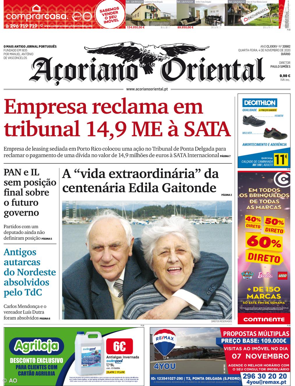 Empresa reclama em tribunal 14,9 ME à SATA – Imagem 1