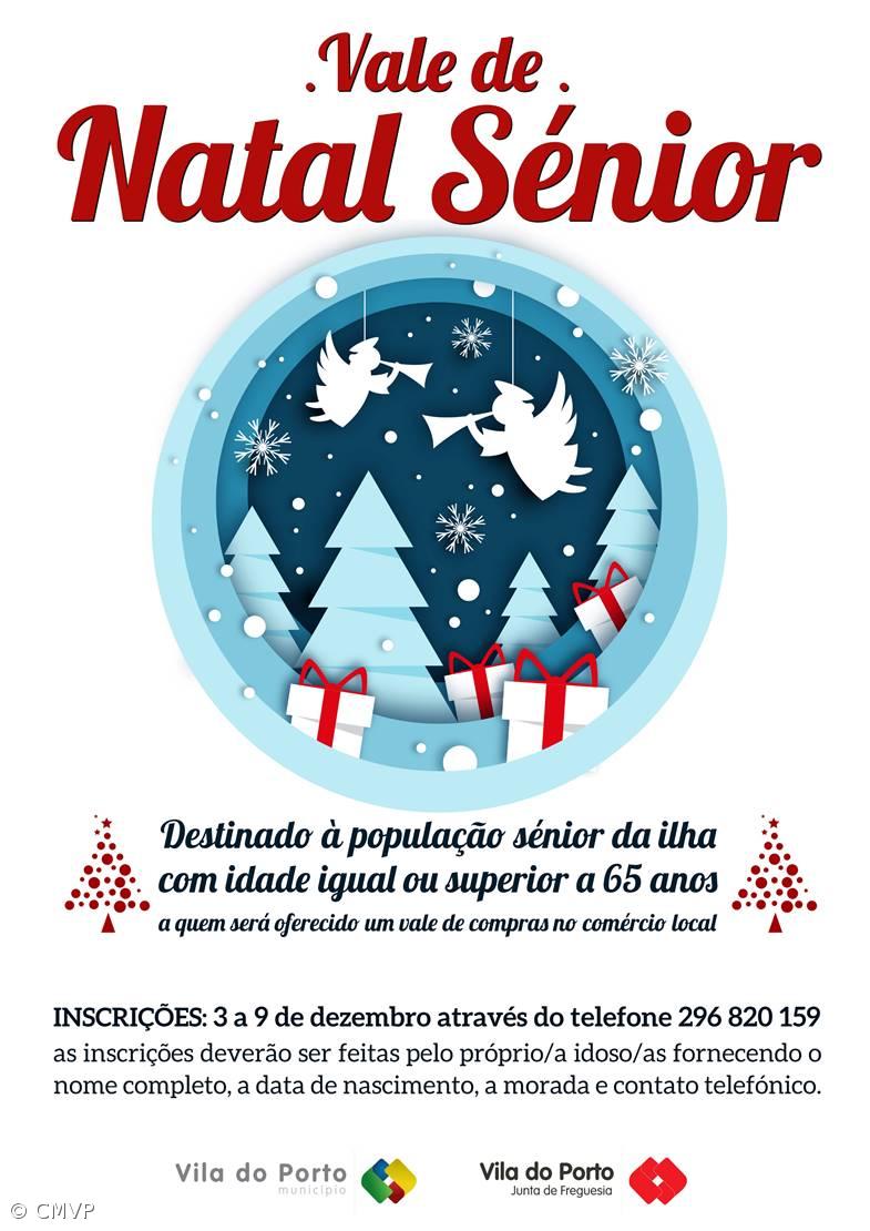 Município de Vila do Porto abre inscrições para atribuição do “Vale de Natal Sénior” – Imagem 1