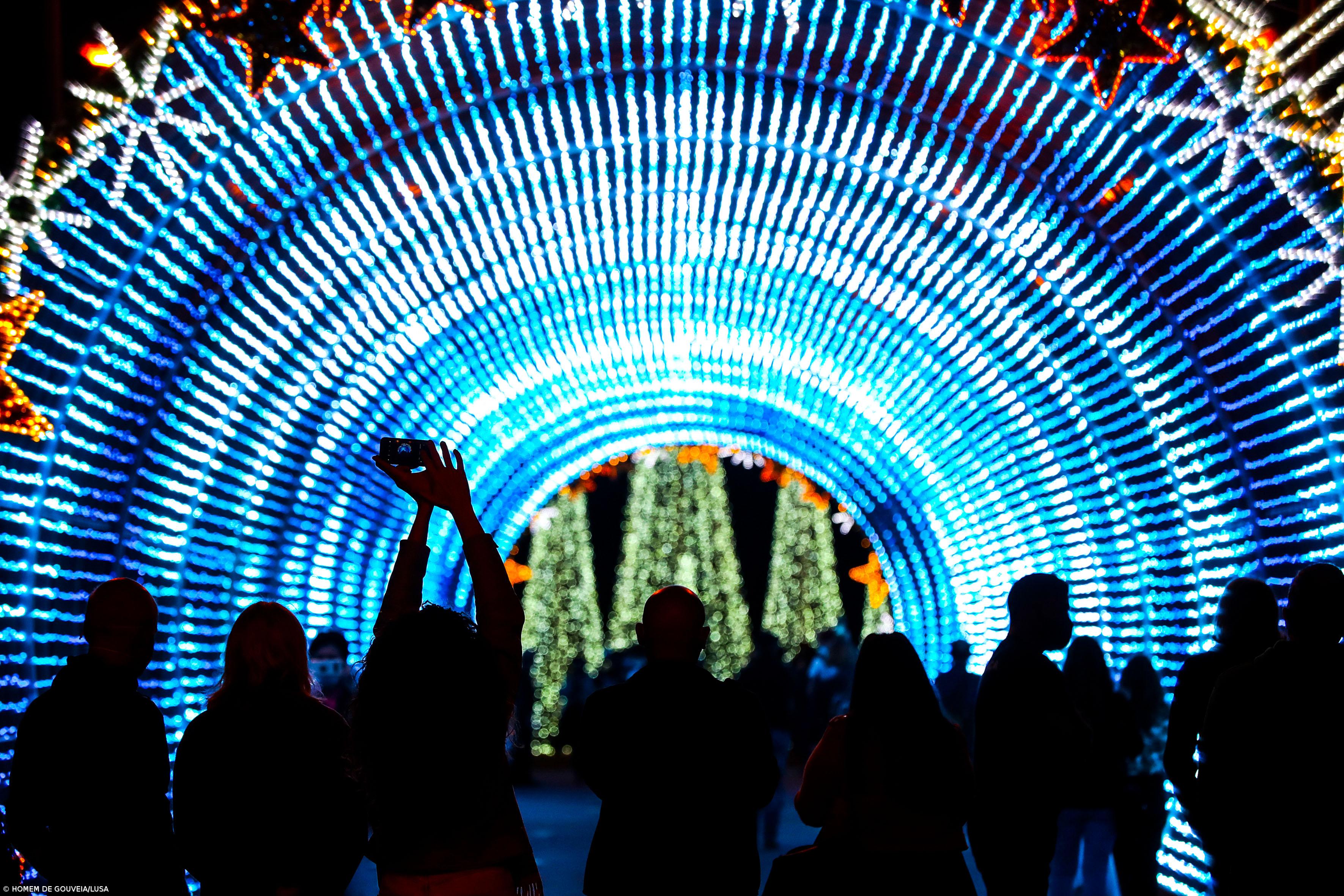 Túnel de luz no cais do Funchal atrai milhares de pessoas  – Imagem 1