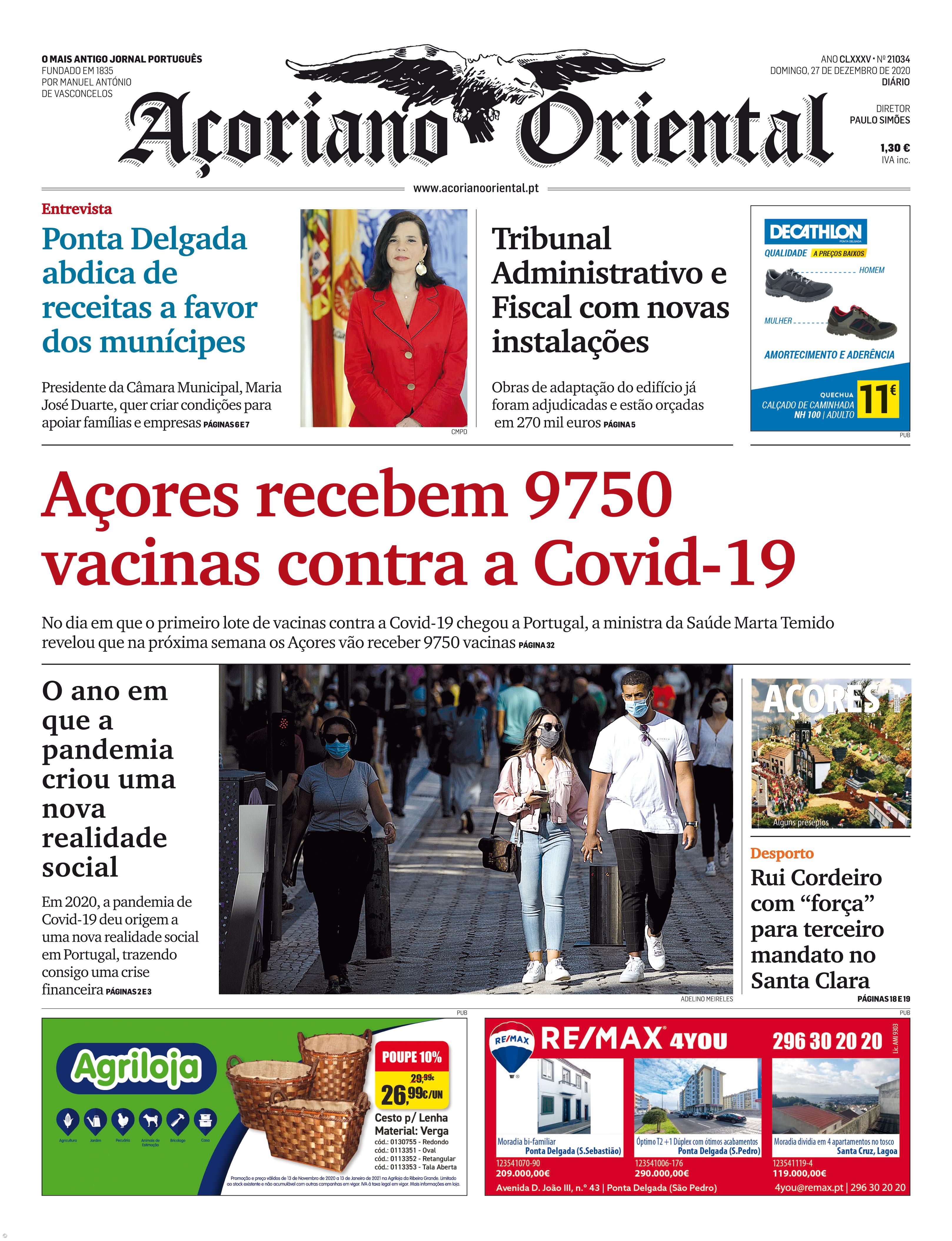 Açores recebem 9750 vacinas contra a Covid-19 – Imagem 1