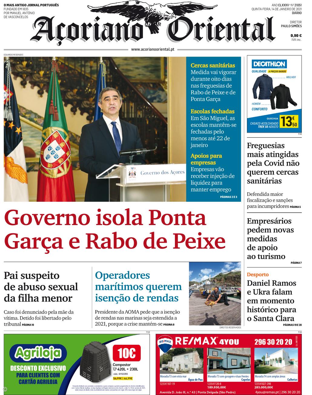 "Governo isola Ponta Garça e Rabo de Peixe" – Imagem 1
