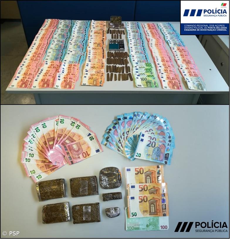 PSP detém alegados traficantes e apreende 1.588 doses de haxixe nos Açores – Imagem 2