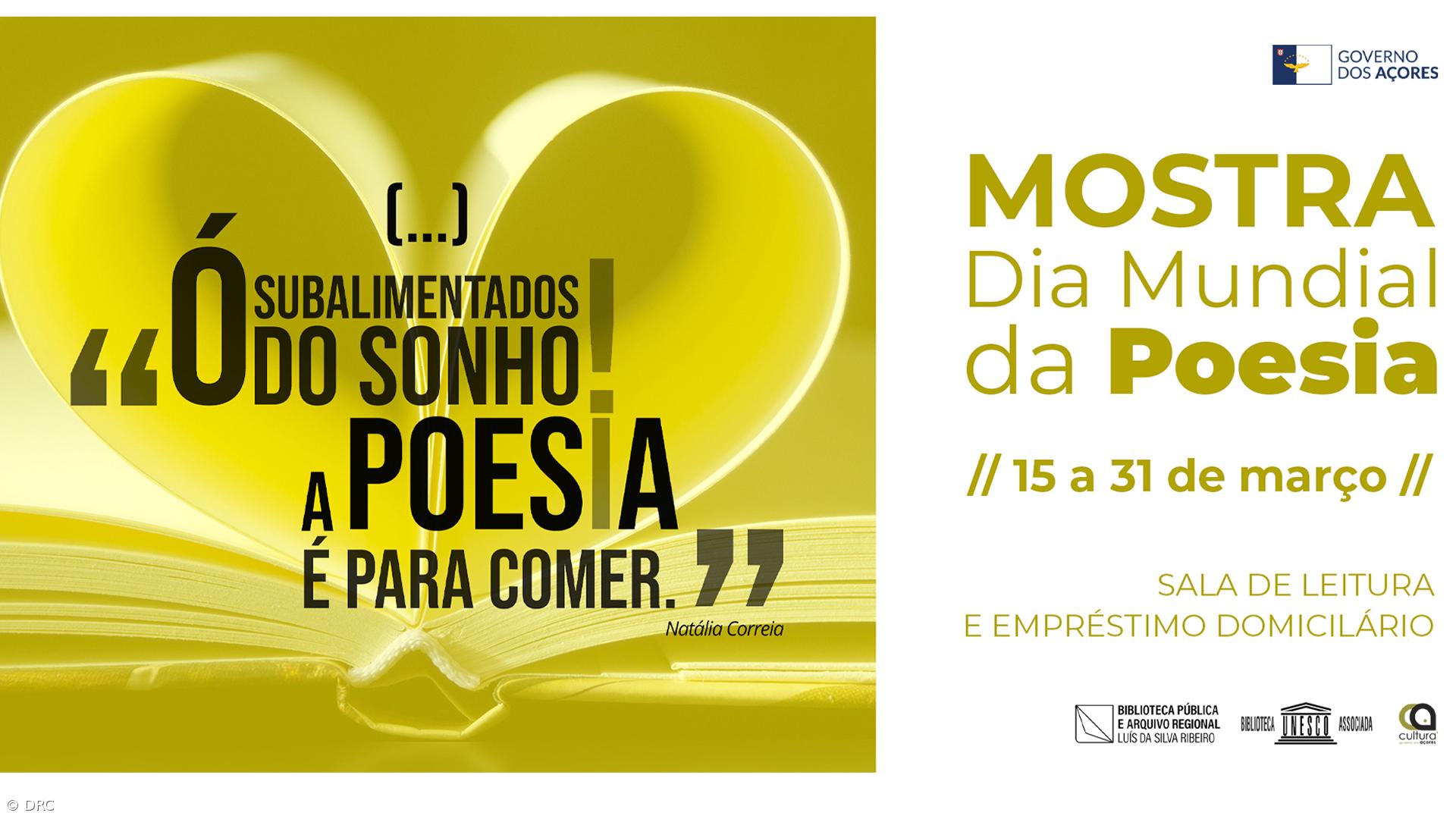 Mostra sobre o Dia Mundial da Poesia – Imagem 1