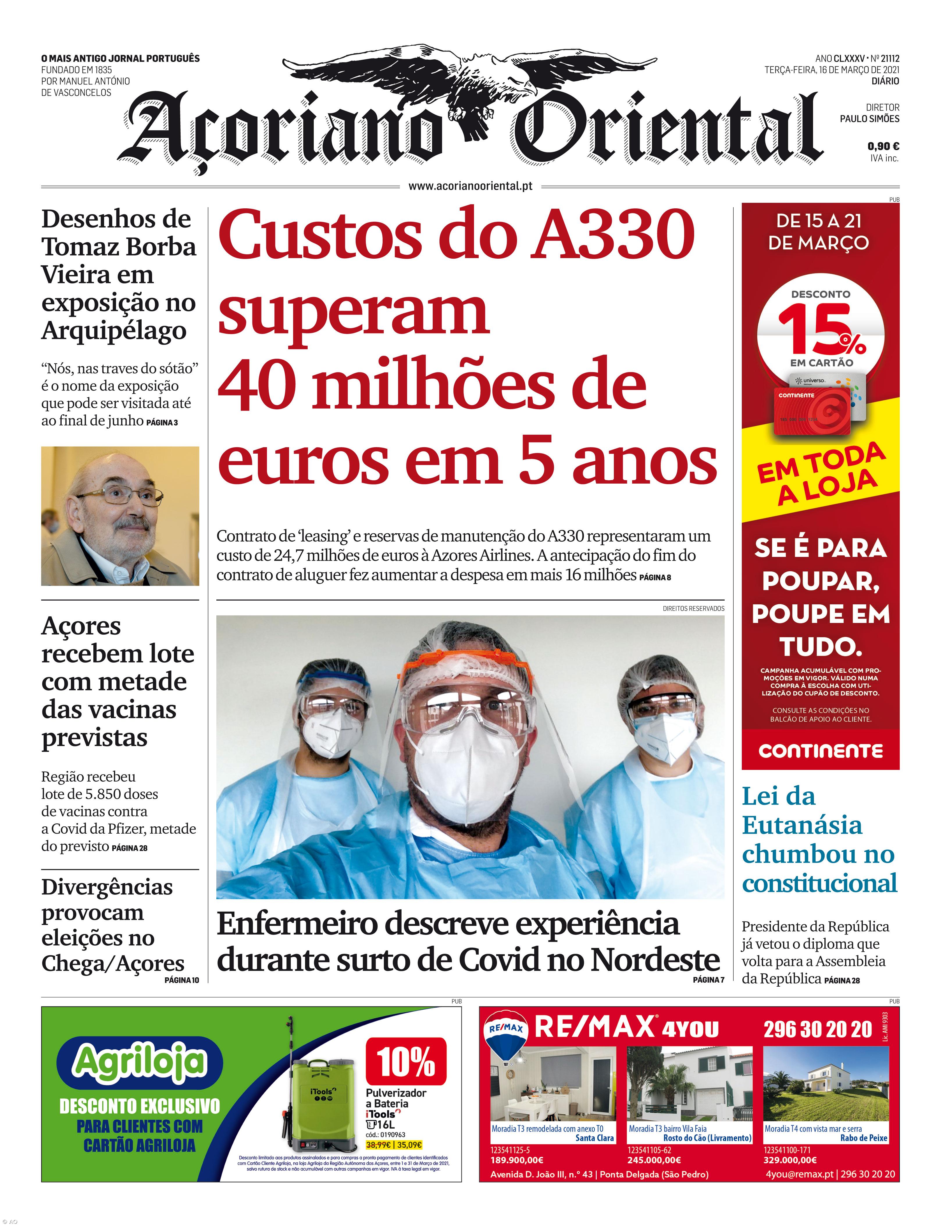 Custos do A330 superam 40 milhões de euros em 5 anos – Imagem 1