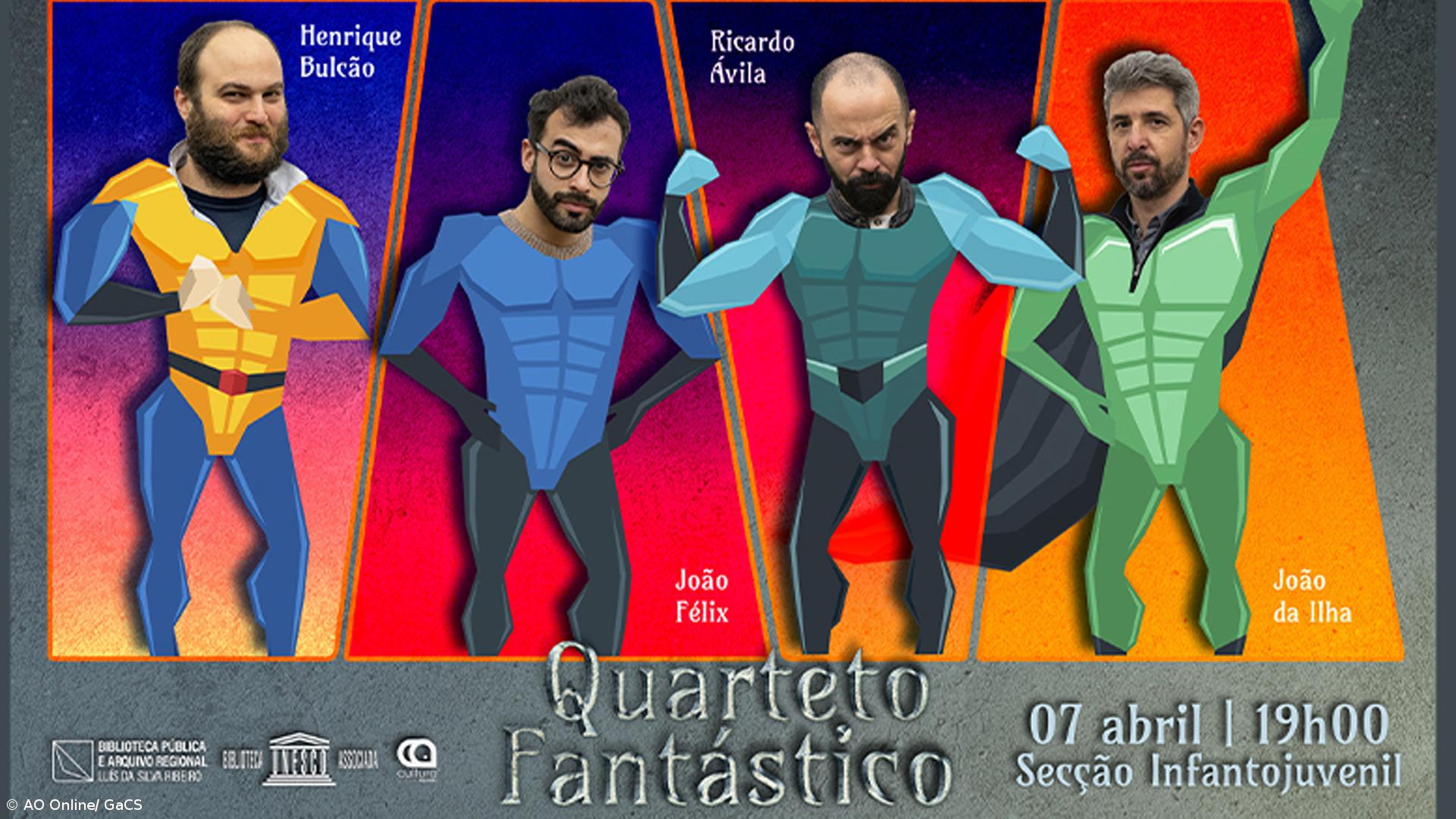 “Quarteto Fantástico” na Biblioteca Luís da Silva Ribeiro, em Angra do Heroísmo – Imagem 1