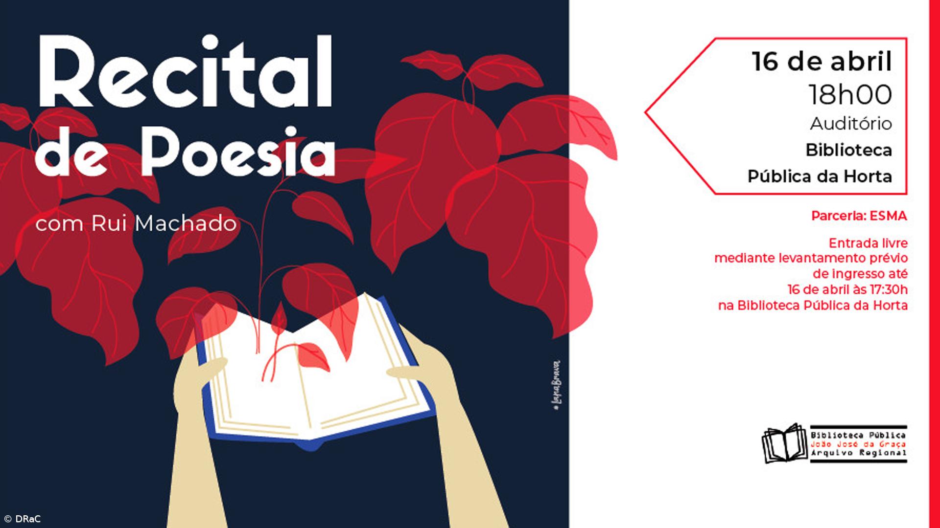 Biblioteca da Horta acolhe recital de poesia com Rui Machado – Imagem 1