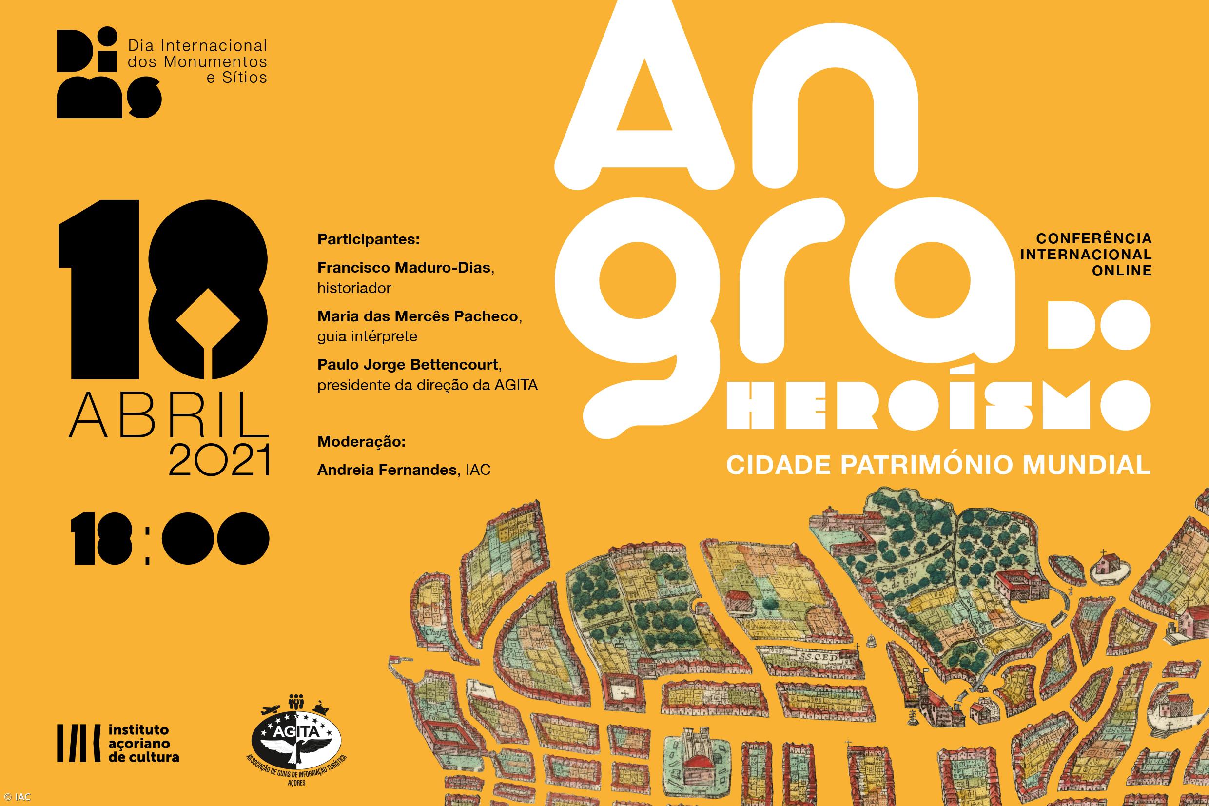 IAC organiza conferência online "Angra do Heroísmo, Cidade Património Mundial da Unesco" – Imagem 1