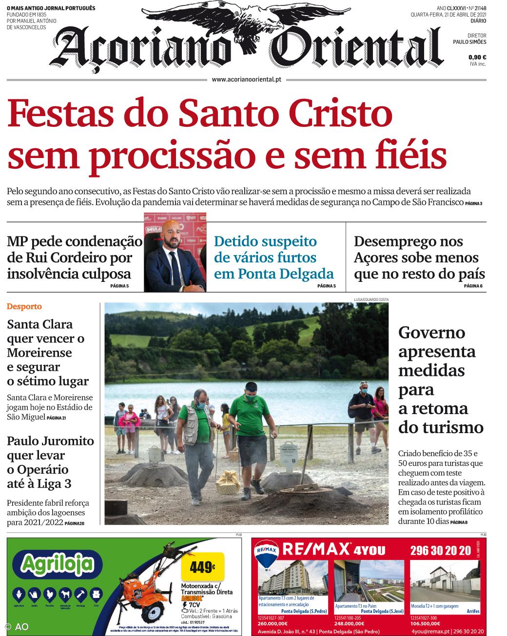 Festas do Santo Cristo  sem procissão e sem fiéis – Imagem 1