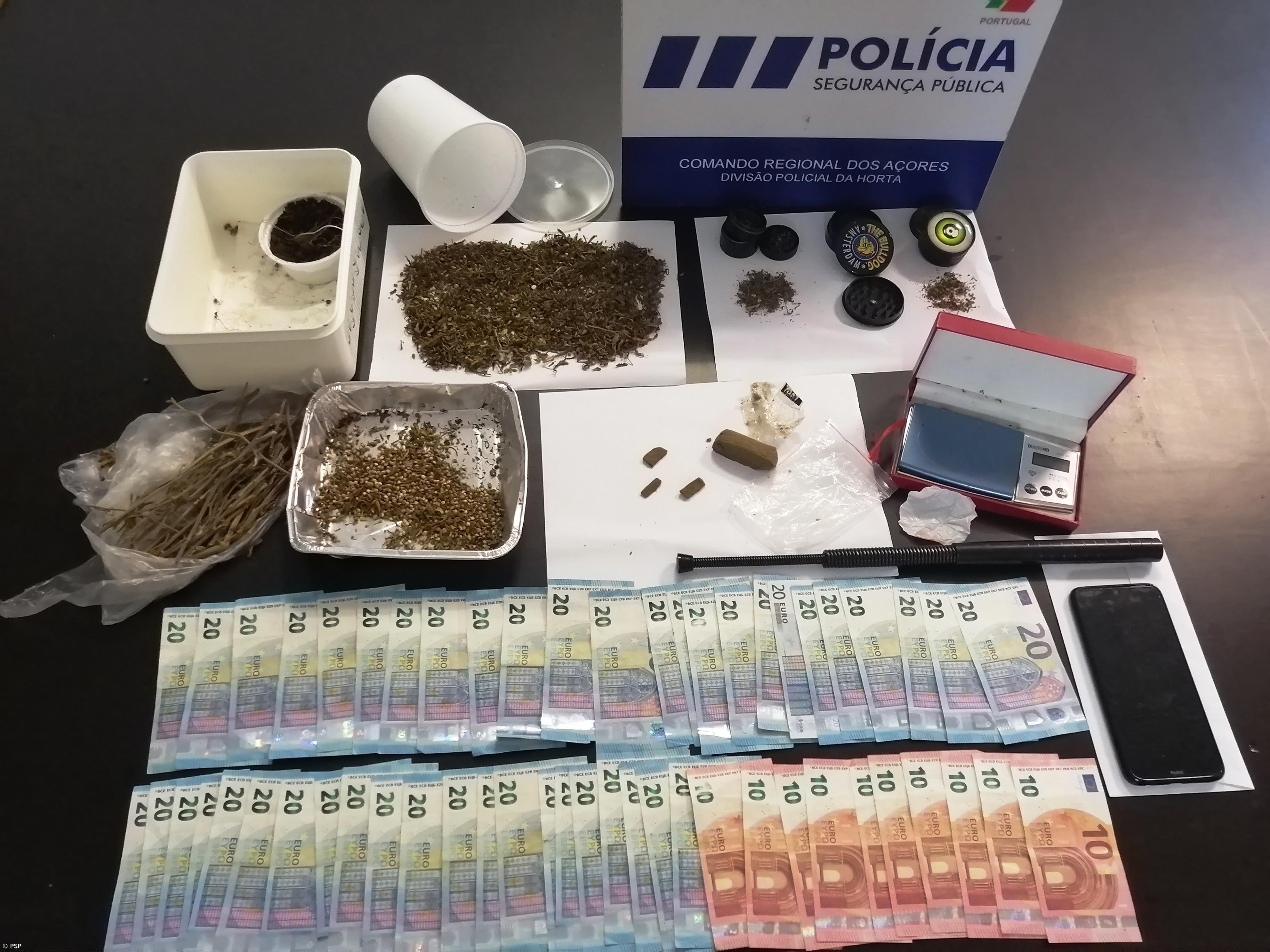 Detido em flagrante delito homem suspeito de tráfico de droga no Pico – Imagem 1