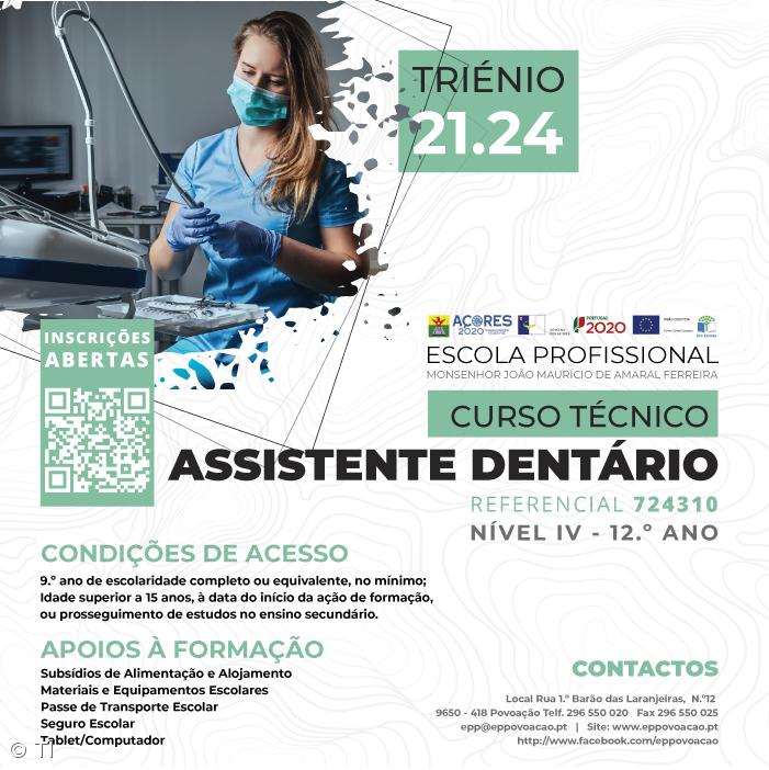 Curso de Assistente Dentário na Escola Profissional da Povoação – Imagem 1