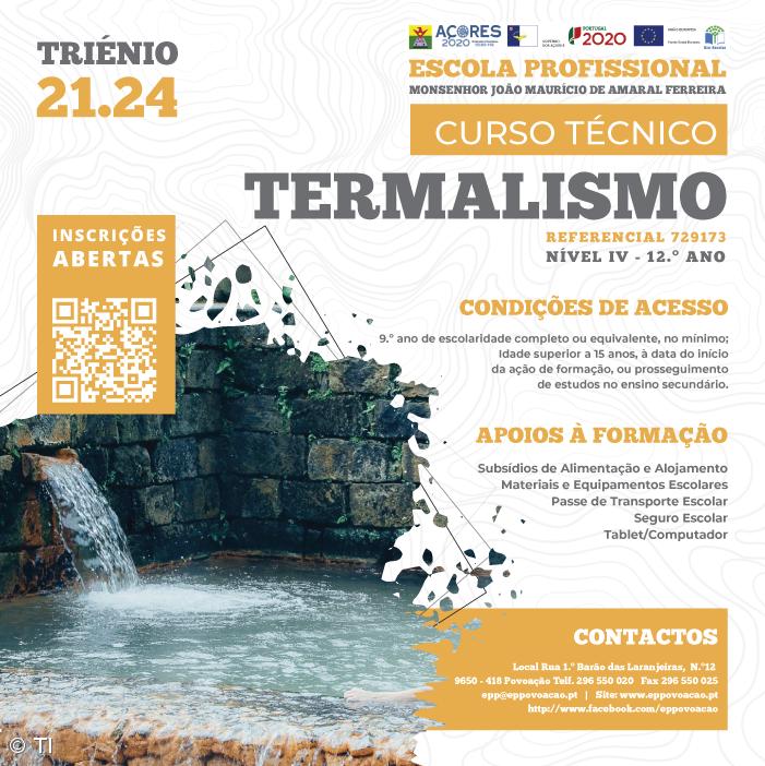 Curso de Termalismo na Escola Profissional da Povoação – Imagem 1