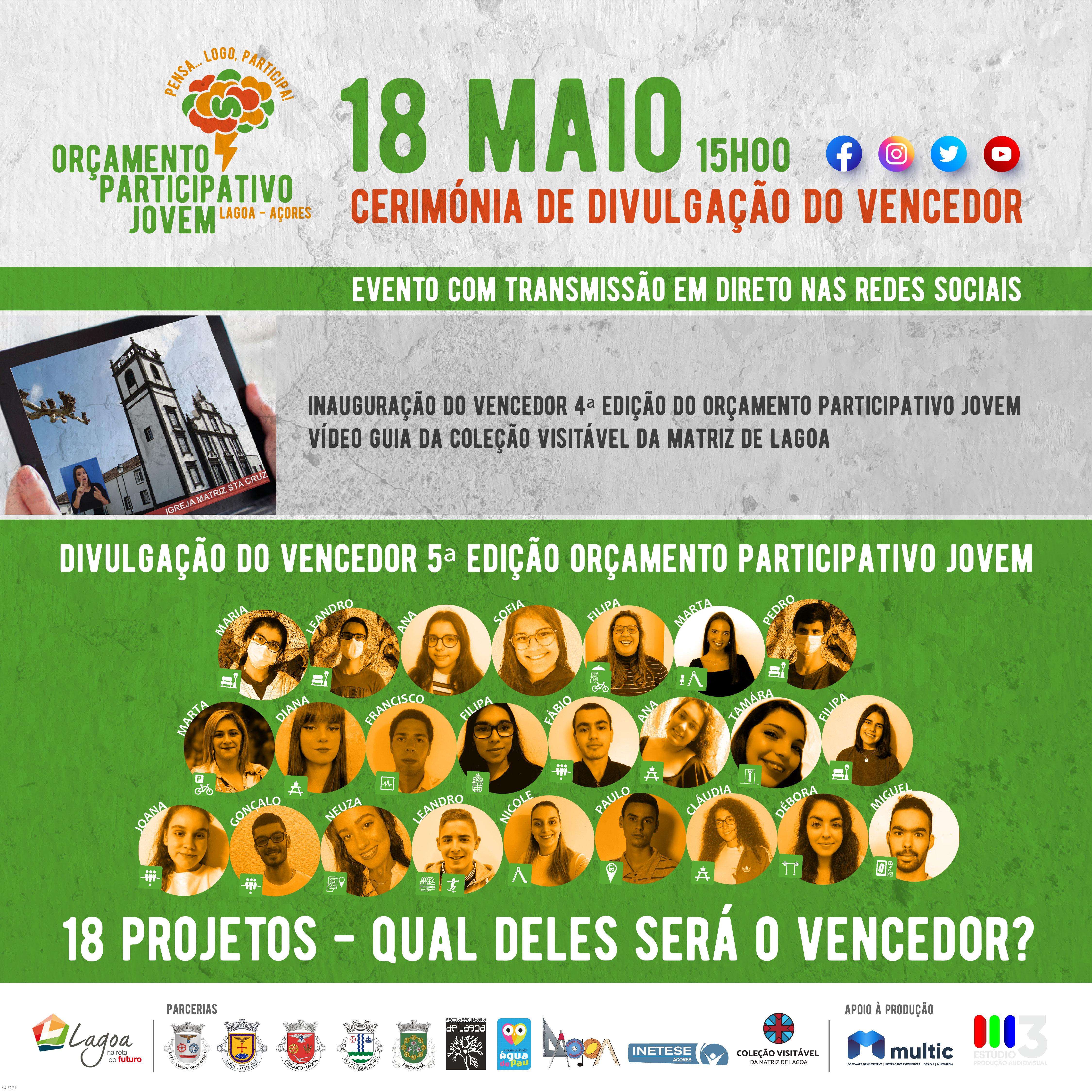 Vencedor da 5ª edição do OPJ Lagoa conhecido dia 18 maio – Imagem 1