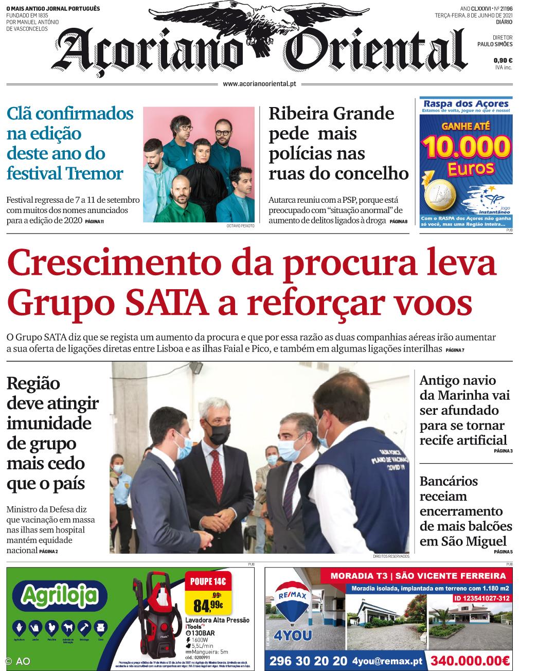 Crescimento da procura leva Grupo SATA a reforçar voos – Imagem 1