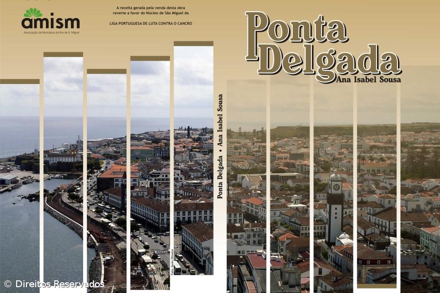 Ana Isabel Sousa com livro sobre  a cidade de Ponta Delgada – Imagem 1