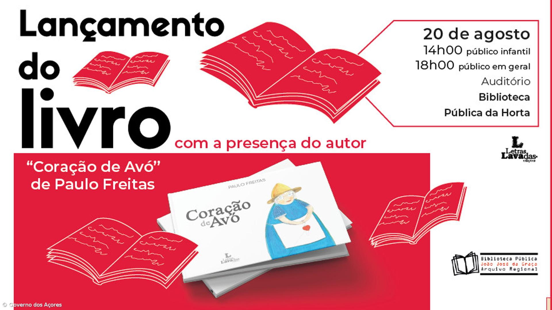 Biblioteca João José da Graça promove lançamento do livro “Coração de Avó”, de Paulo Freitas – Imagem 1