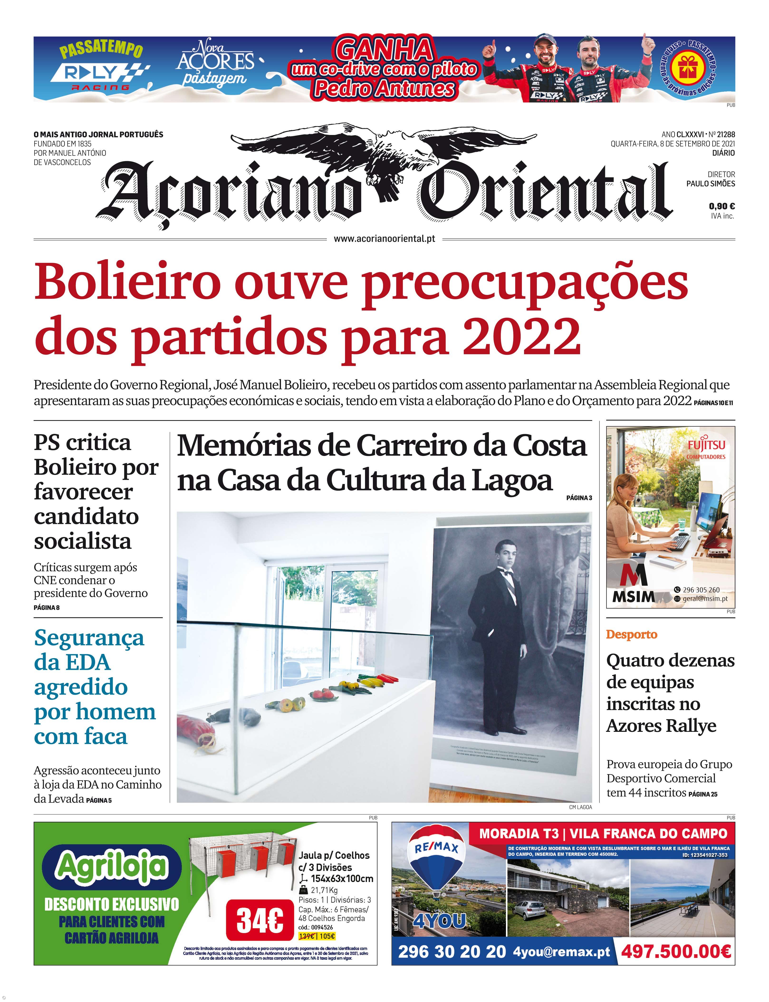 Bolieiro ouve preocupações dos partidos para 2022 – Imagem 1