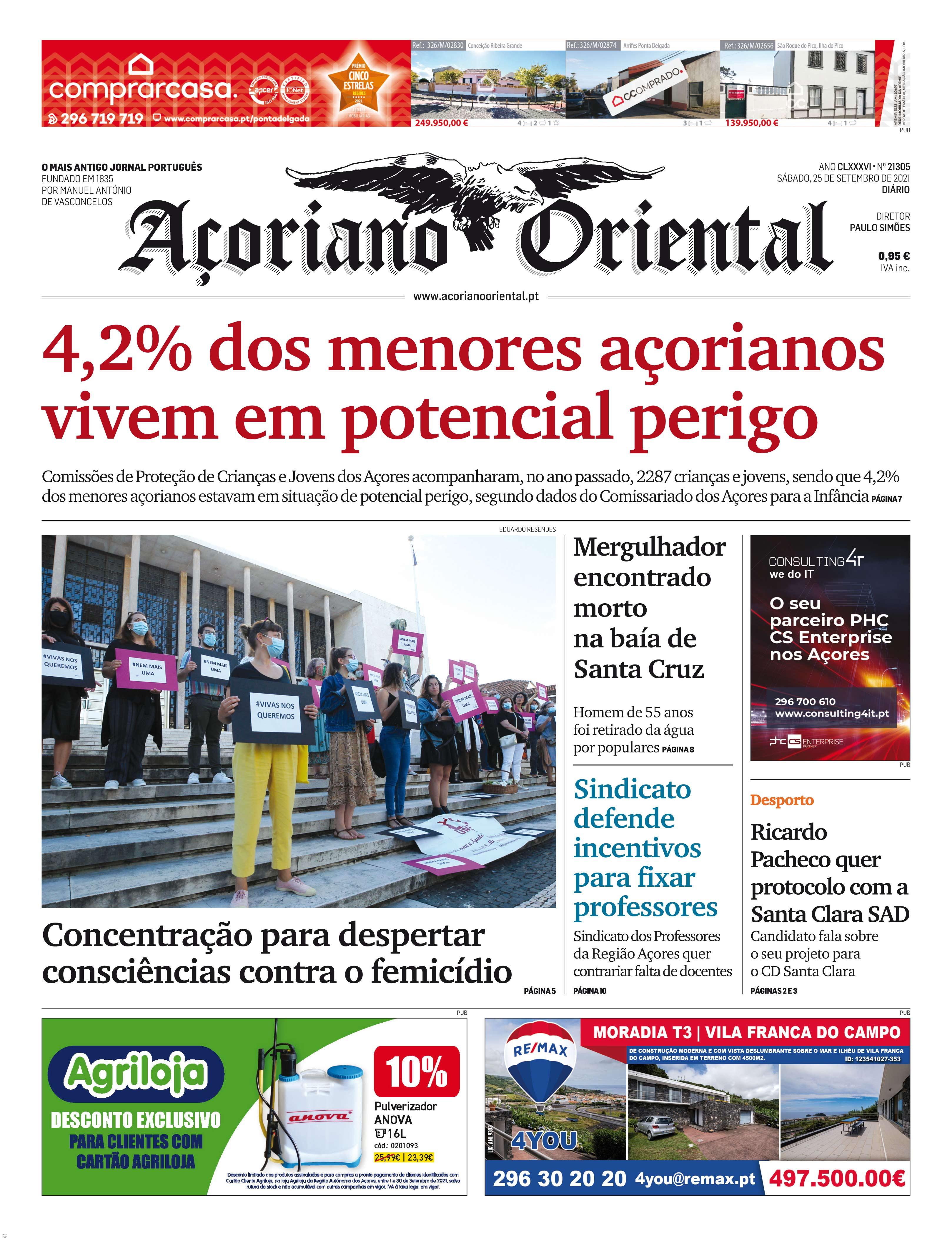 4,2% dos menores açorianos vivem em potencial perigo – Imagem 1