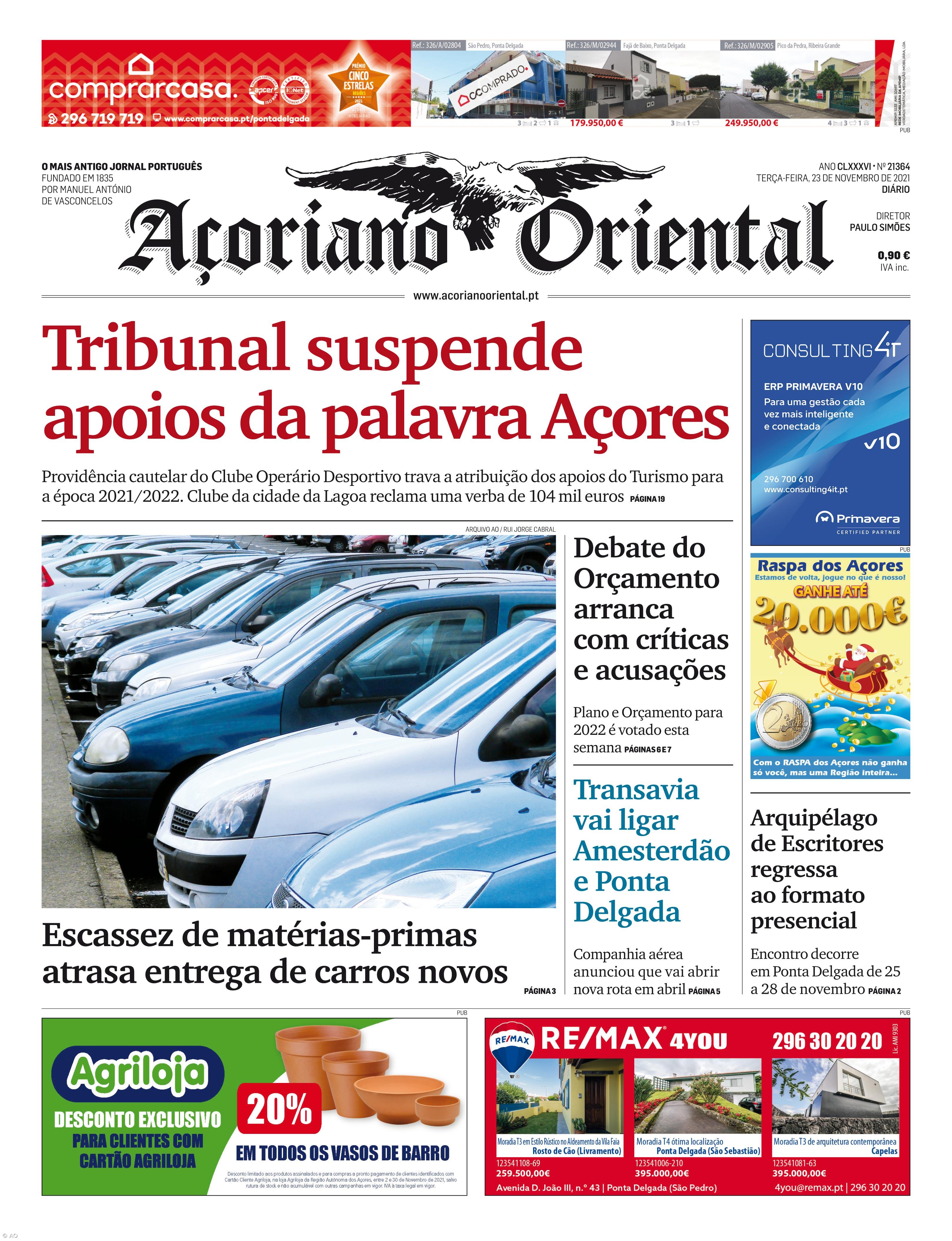 Tribunal suspende apoio da palavra Açores – Imagem 1