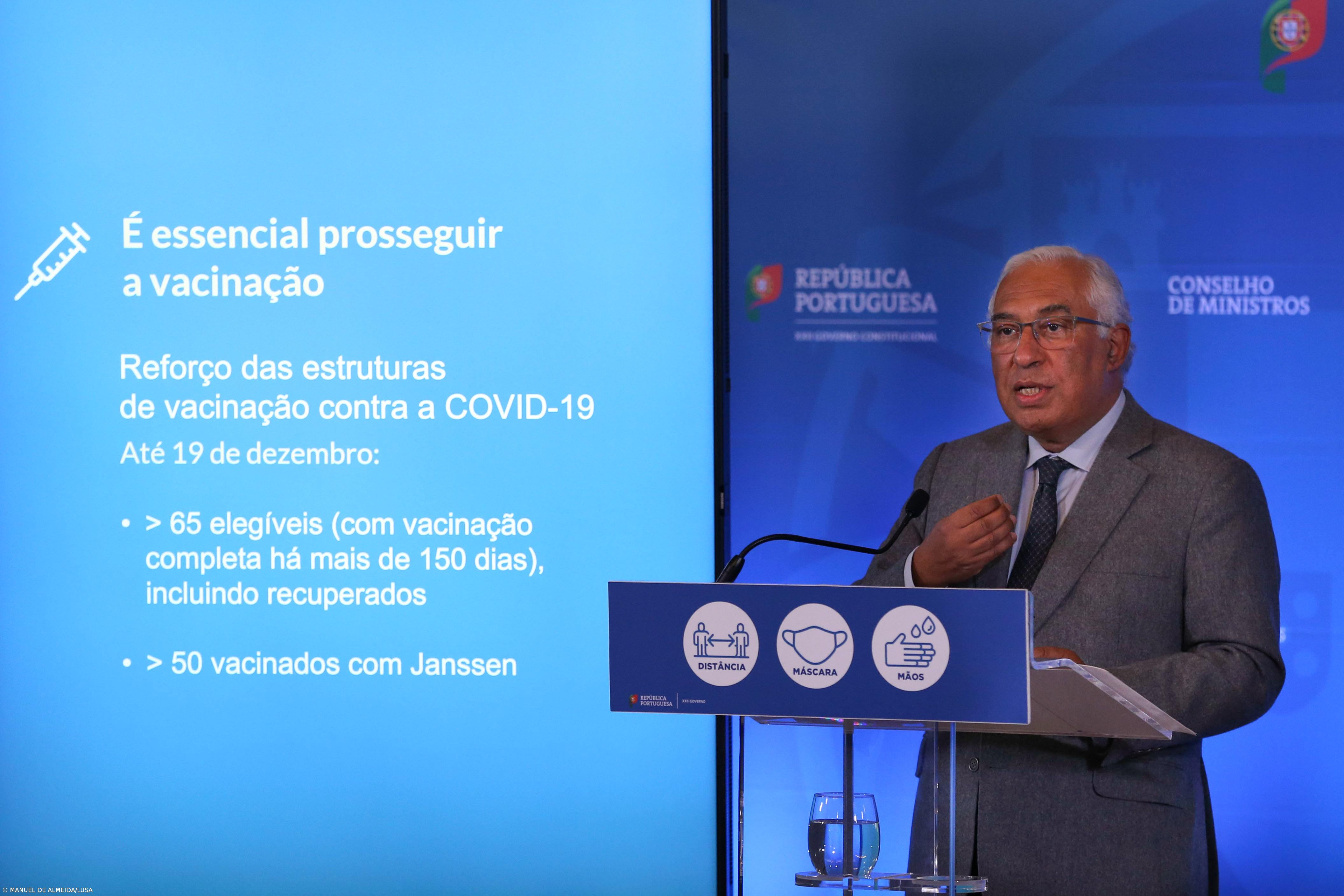 António Costa reitera apelo para uma adesão efetiva à vacinação – Imagem 1