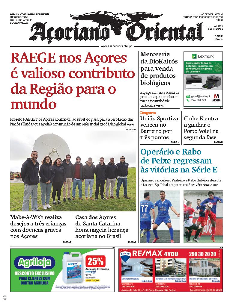 RAEGE nos Açores é valioso contributo da Região para o mundo – Imagem 1