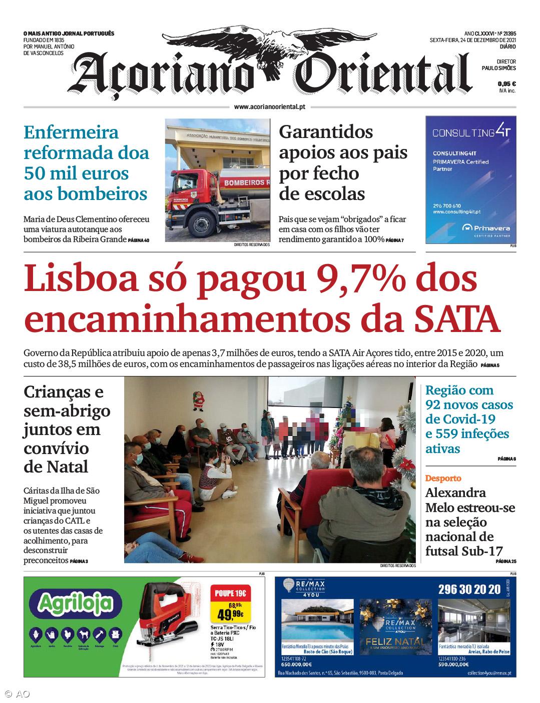 Lisboa só pagou 9,7% dos encaminhamentos da SATA – Imagem 1