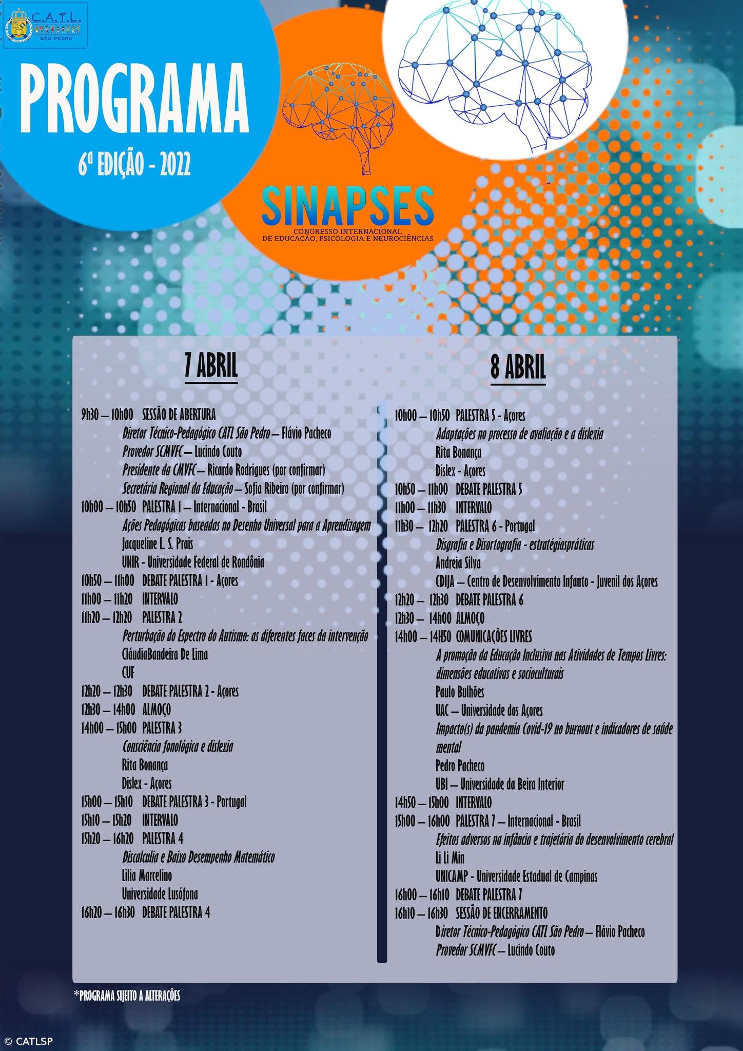 6º SINAPSES - Congresso Internacional de Educação, Psicologia e Neurociências – Imagem 1