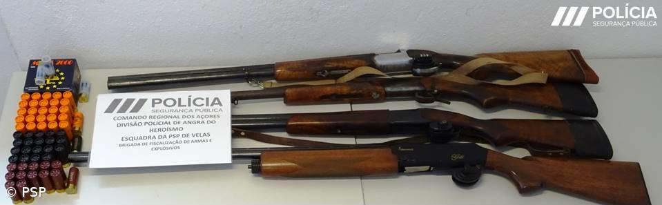 Ações da PSP permitiram recolher 173 armas de fogo e mais de 1.500 munições e cartuchos – Imagem 1