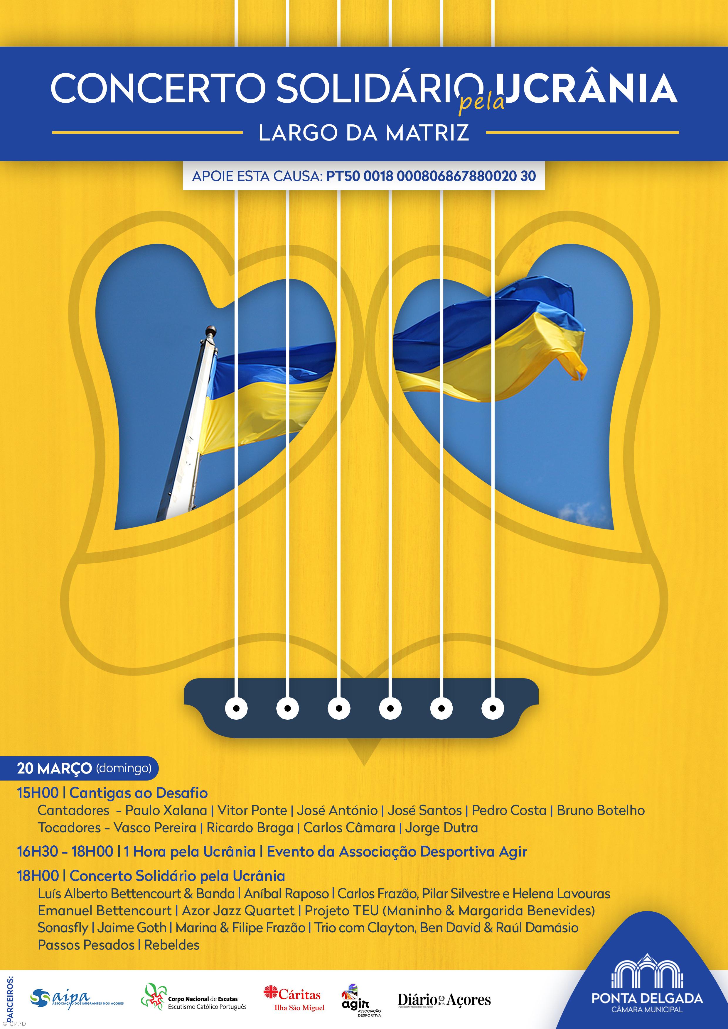 Largo da Matriz acolhe  'Concerto Solidário pela Ucrânia' no domingo – Imagem 1