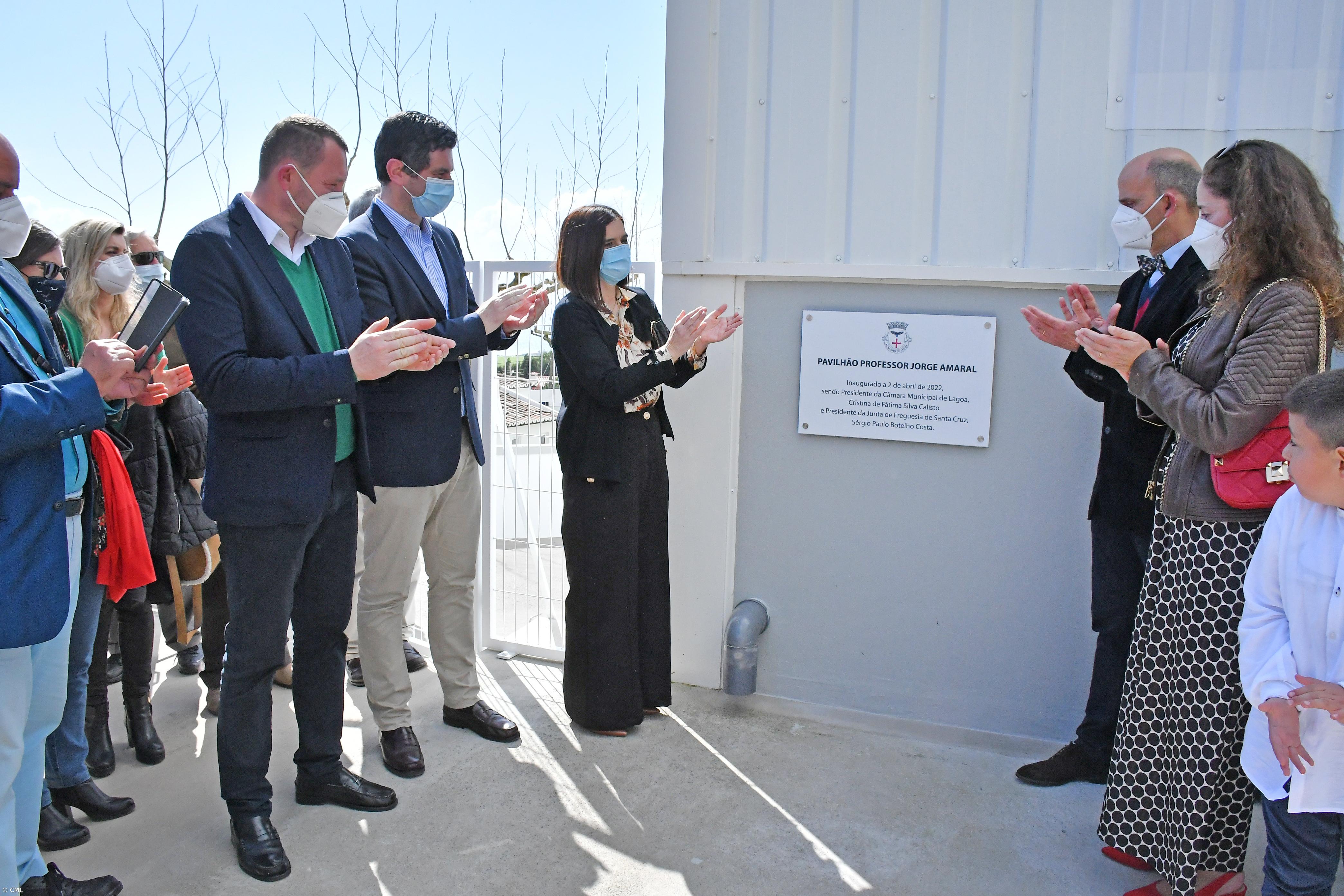 Inauguração do Pavilhão Desportivo Professor Jorge Amaral na Lagoa – Imagem 1