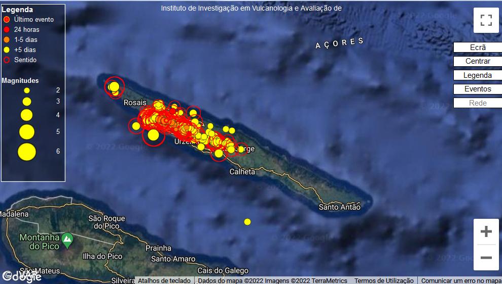 São Jorge teve dois abalos vulcanotectónicos que sugerem fluidos em profundidade – Imagem 1