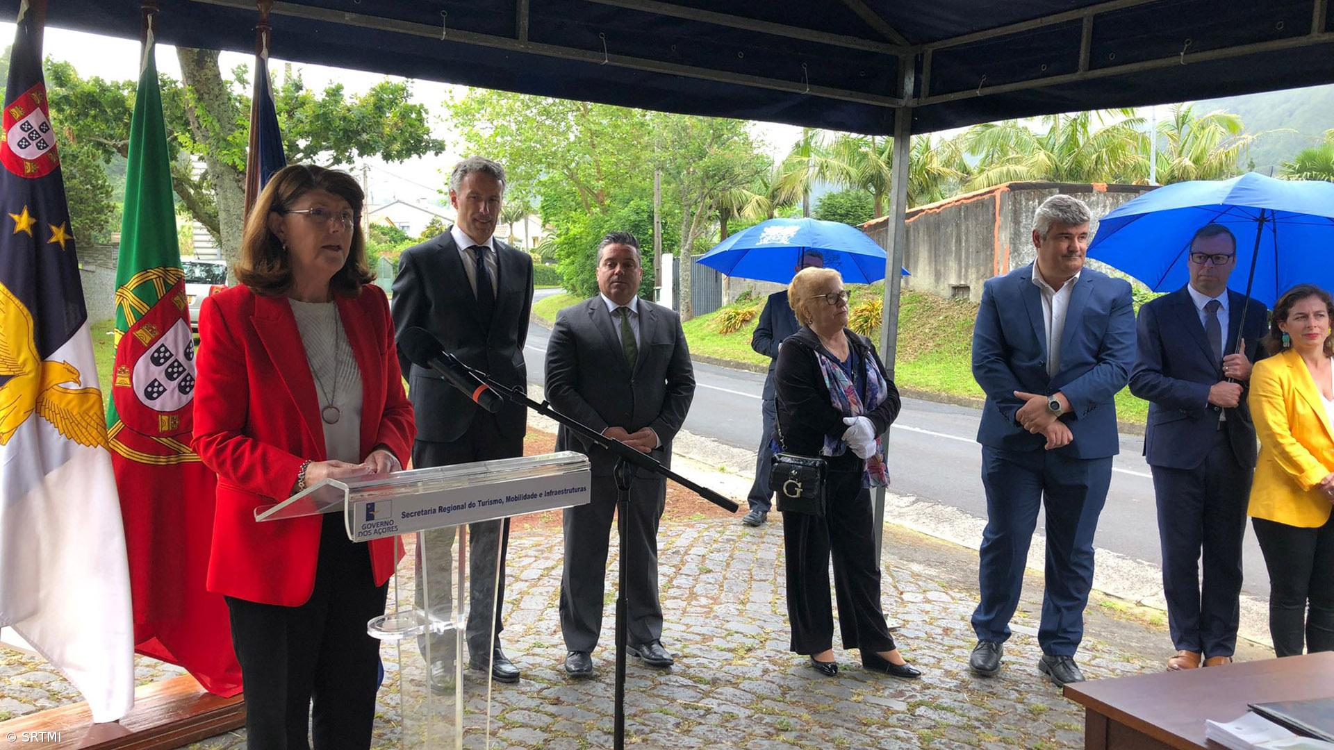 Construção da variante à freguesia das Furnas nos Açores arrancou na quarta-feira – Imagem 1