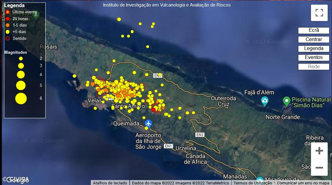 Ilha de São Jorge com 39.995 abalos desde março – Imagem 1