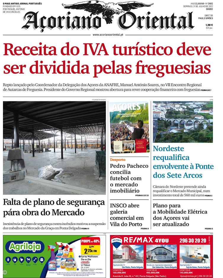 Receita do IVA turístico deve ser dividida pelas freguesias – Imagem 1