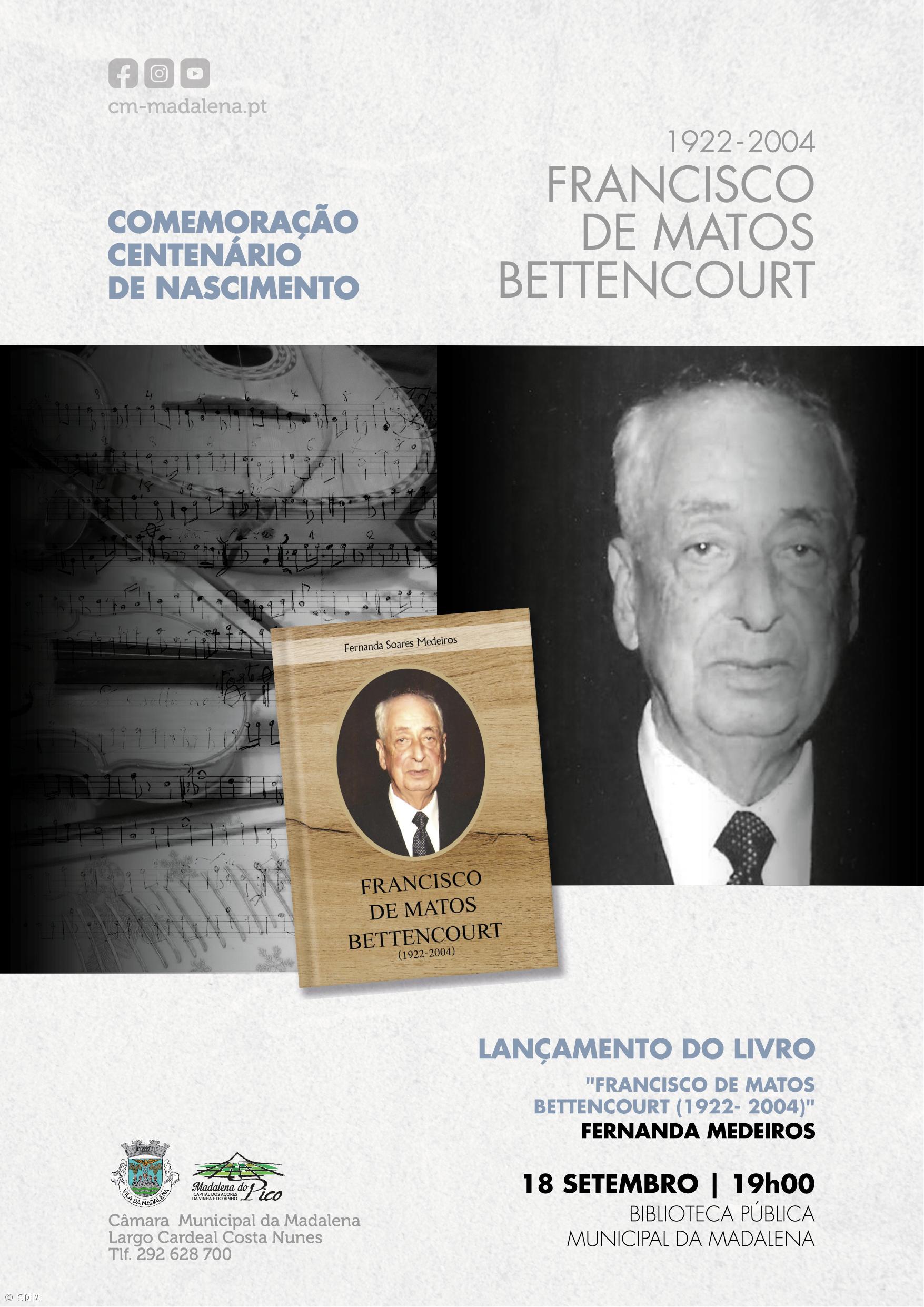Madalena lança livro sobre a vida e obra de Francisco de Matos Bettencourt – Imagem 1