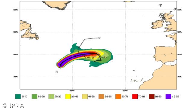 Tempestade tropical deve provocar chuva e vento forte na quinta e sexta-feira nos Açores – Imagem 1