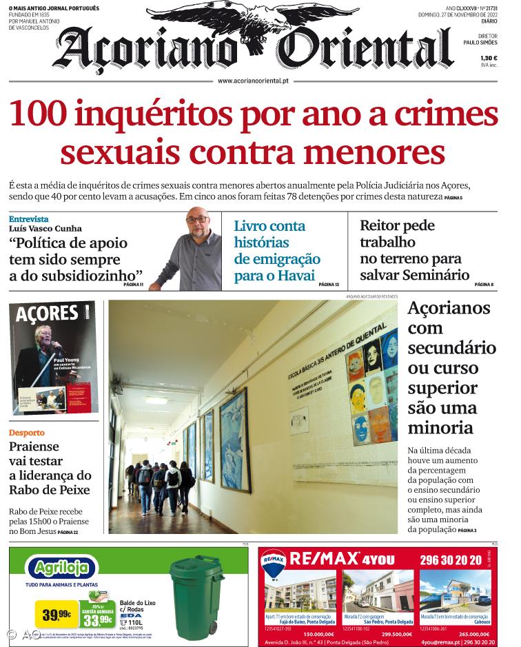 100 inquéritos por ano a crimes sexuais contra menores – Imagem 1