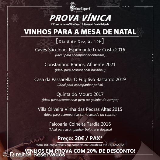 1ª Prova vínica da WineExpert & Gourmet – Imagem 1