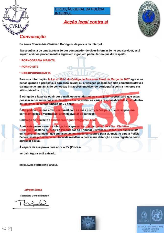 PJ alerta para mensagens fraudulentas – Imagem 4