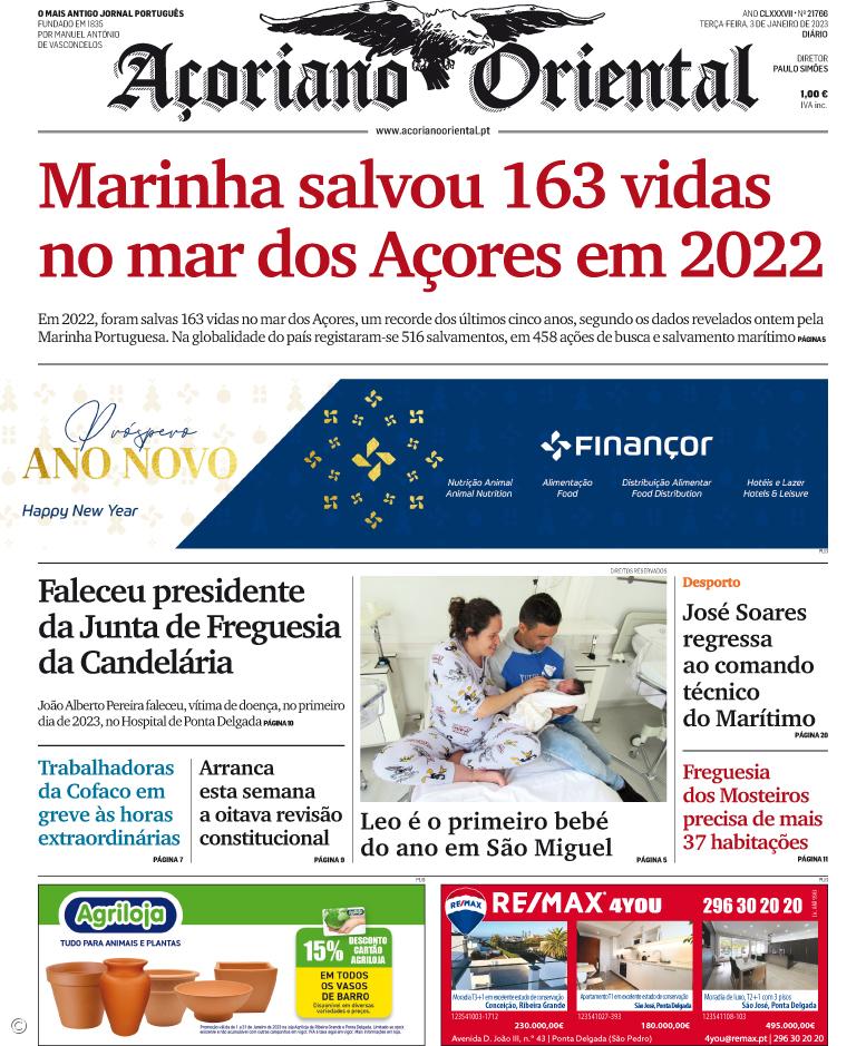 Marinha salvou 163 vidas no mar dos Açores em 2022 – Imagem 1