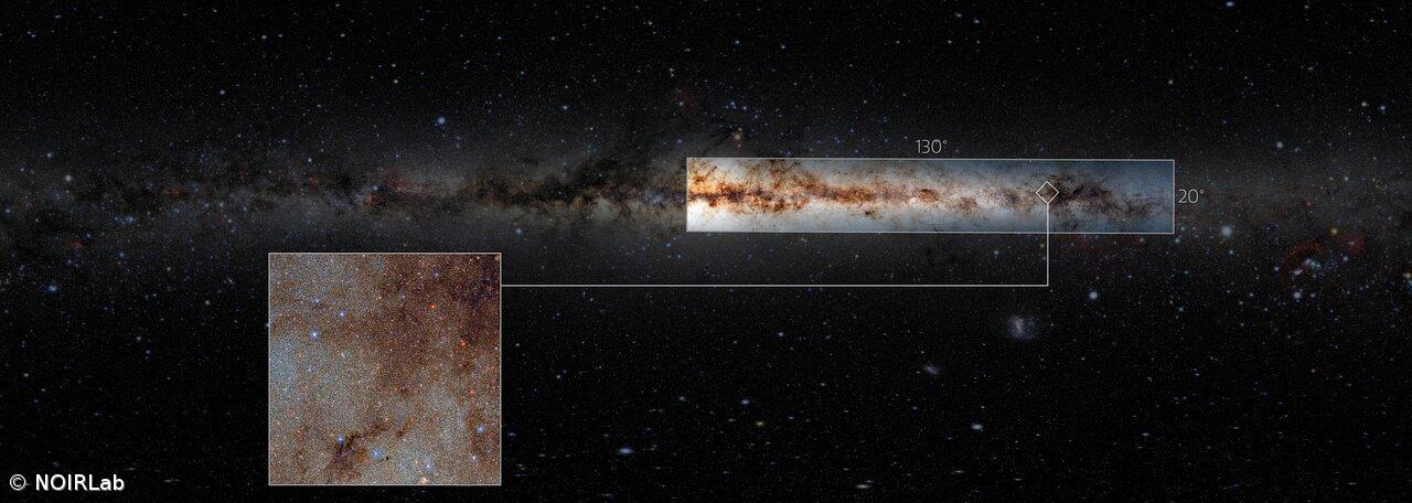 Identificados 3.320 milhões de objetos celestes no plano galáctico da Via Láctea – Imagem 1