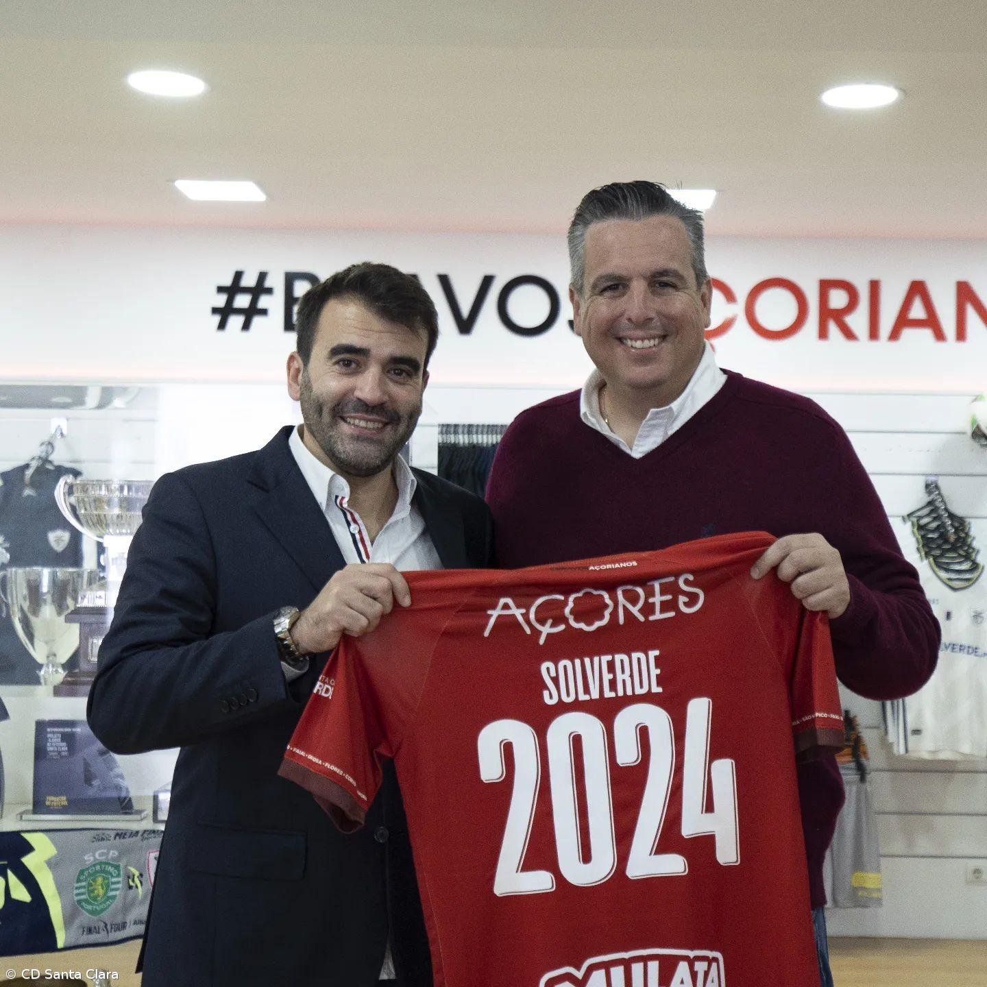 Santa Clara e Solverde.pt renovam parceria  – Imagem 1