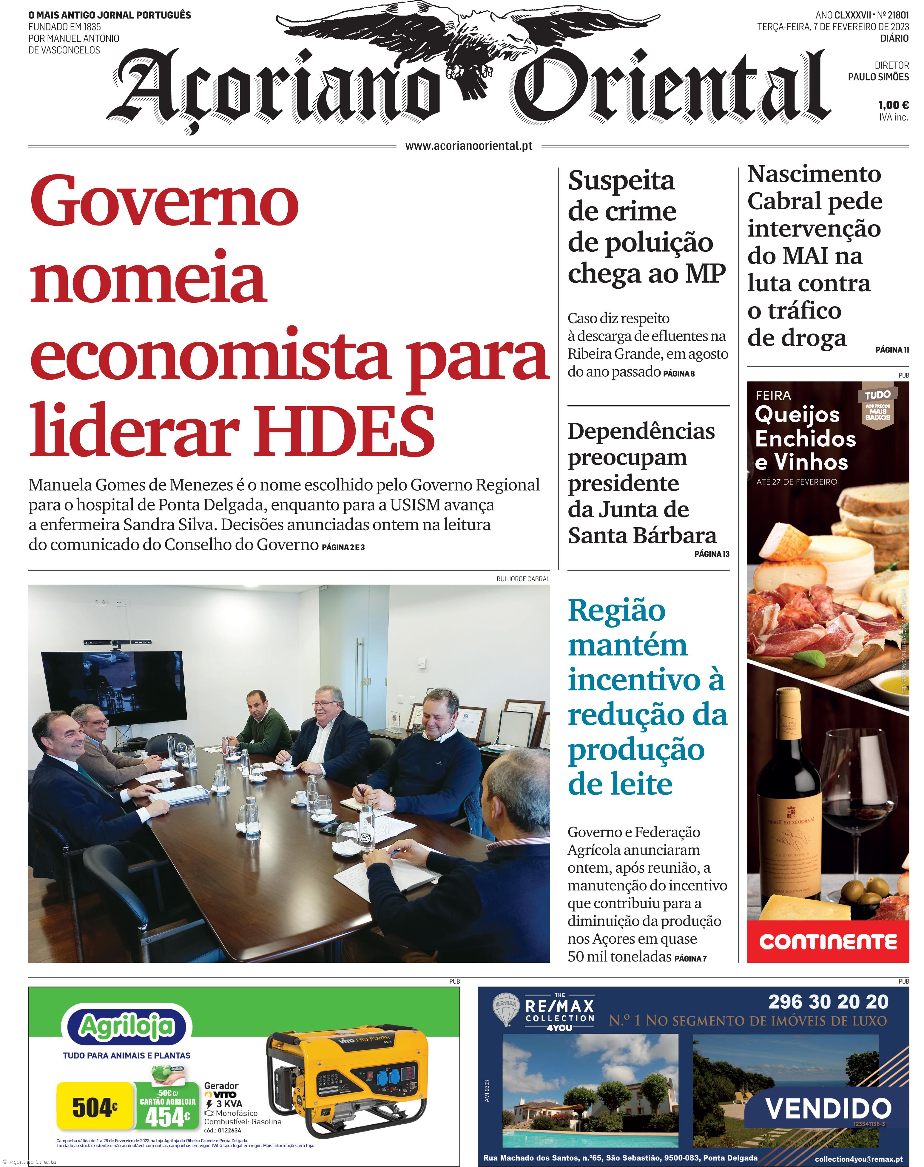 Capa AO 7 fevereiro 2023 – Imagem 1
